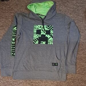 Minecraft Point Zero Gray Hoodie
